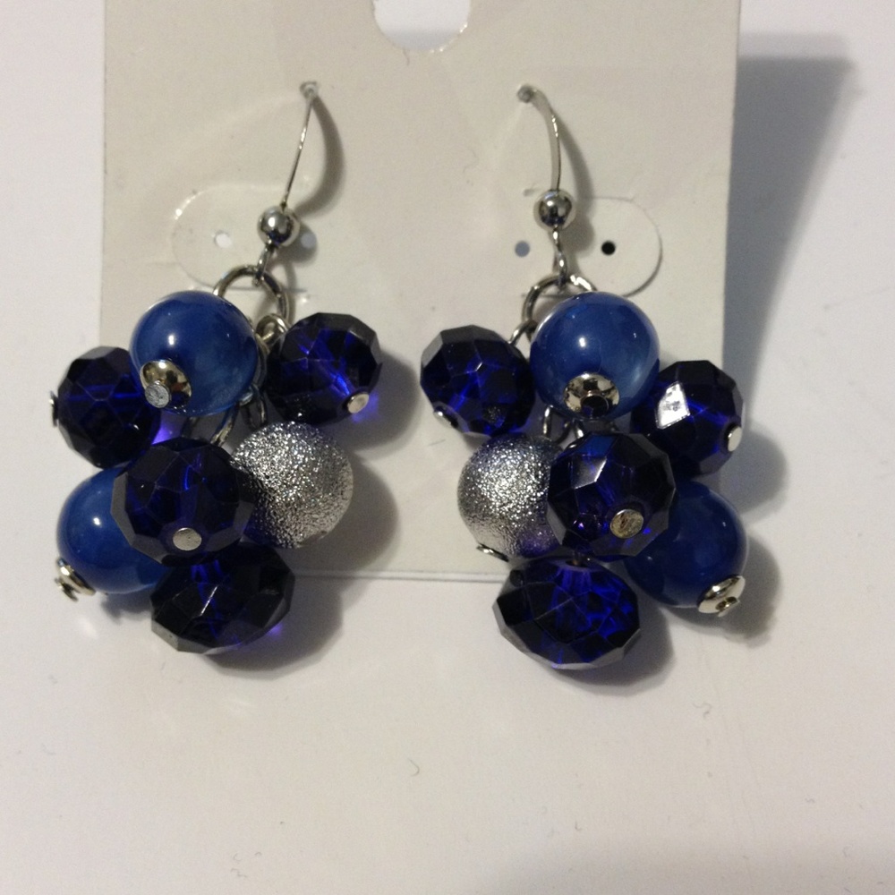 Blue Fashion Dangling Earrings